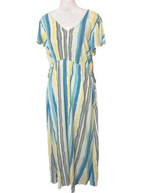 Frye and Co. V-neck Maxi Dress Sz Medium - NWT